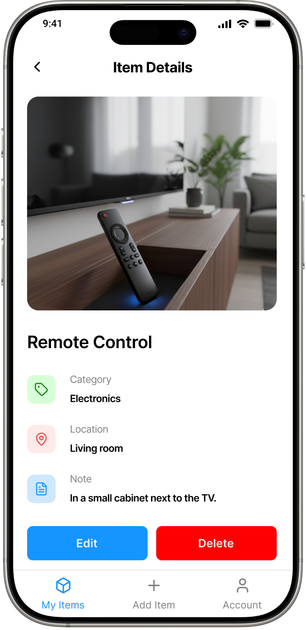 Multi-Category Organization system for rooms, boxes, and shelves